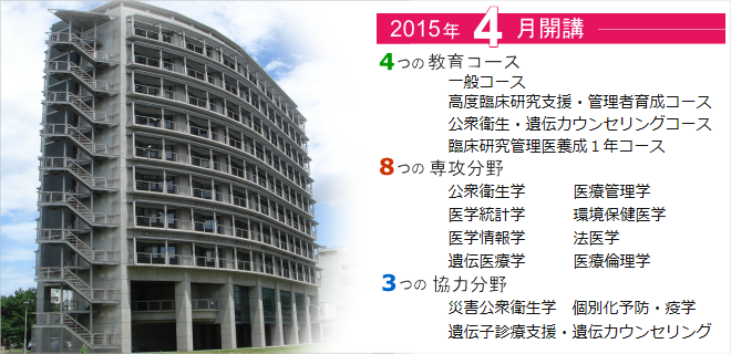 公衆衛生学専攻(2015年4月開講)